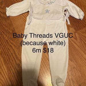 White Baby Romper